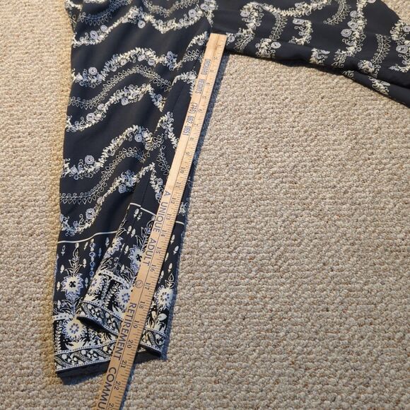 Anthropologie Lilka Maple Lane Jumpsuit Large Floral Wide Leg Flowy Cropped - Picture 2 of 9